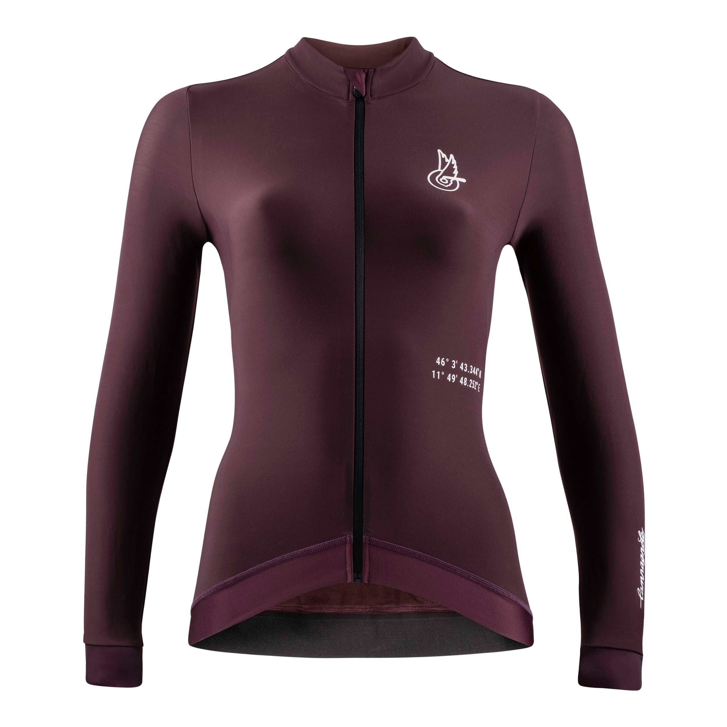 Women's Croce d'Aune Thermal Jersey - Bordeaux