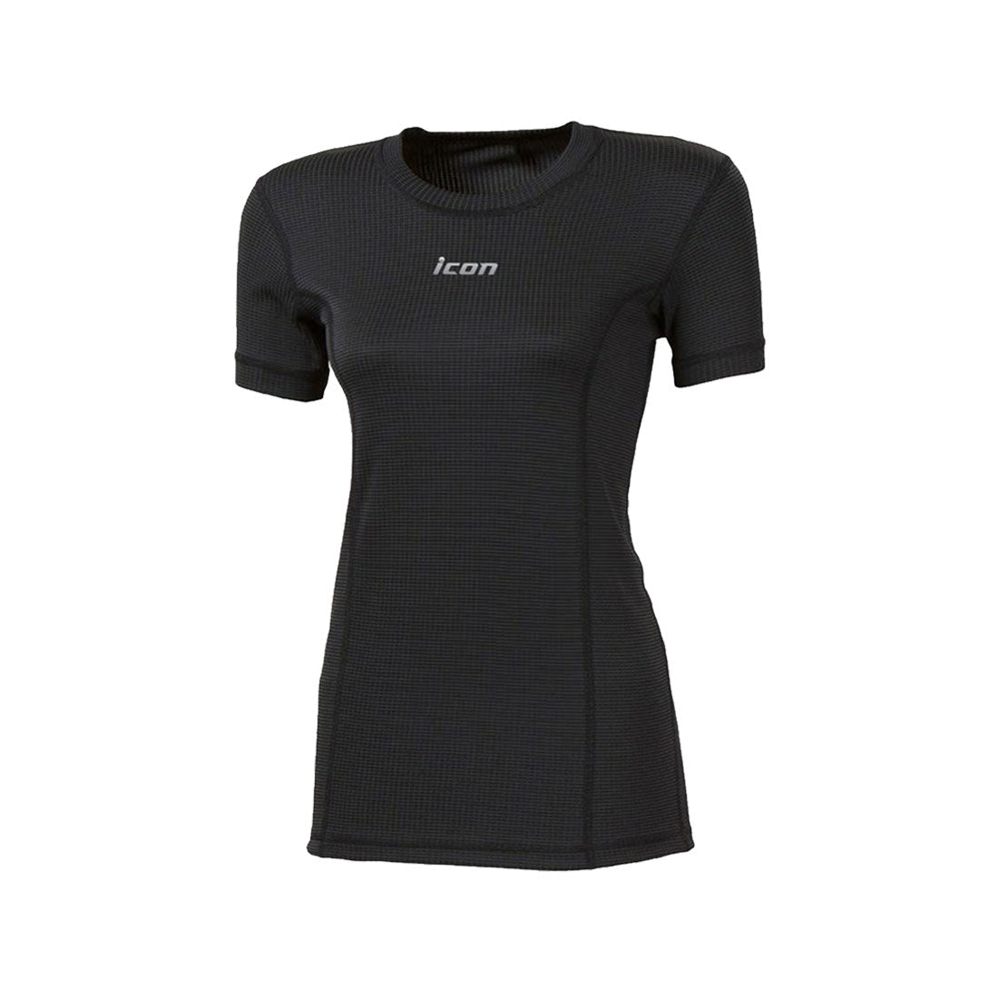 Women's Black Short Sleeve Microsense Performance Base Layer