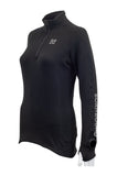 Rekord L/S Thermal Run Jersey - Black - Women's