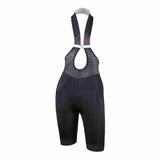 Very clever women's bibshort by Campagnolo with a single brace and clip to allow for a quick toilet stop, combining performance and comfort with thoughtful design. 